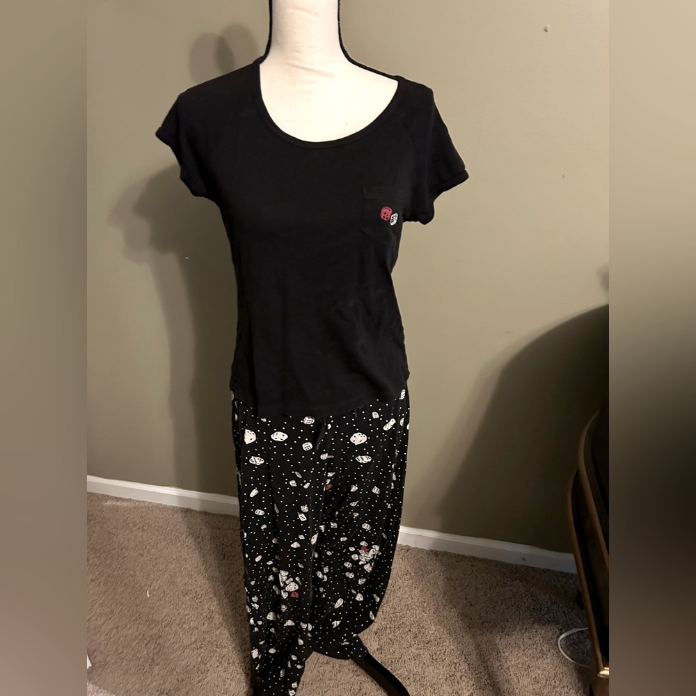 Victoria’s Secret black dice pajamas